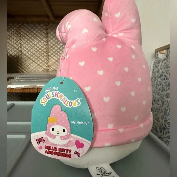NWT My Melody Squishmellow 8” By Sanrio Hello Kitty and Friends - Picture 2 of 2